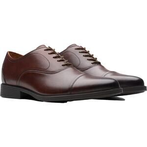 Clarks Collection Whiddon Ox Mahogany Leather Lace Up Oxford Dress Shoes Size 13